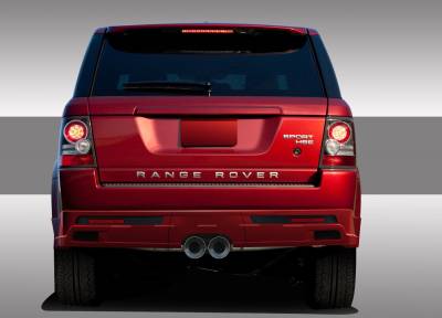 Land Rover Range Rover Duraflex Eros Version 1 Rear Lip Under Spoiler Air Dam - Center Exhaust - 3 Piece - 108992