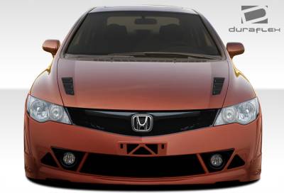 Duraflex - Honda Civic 4DR Duraflex JDM R-Spec Conversion Hood - 1 Piece - 108237 - Image 3