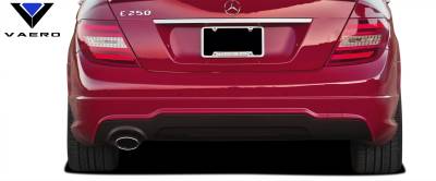 Vaero - Mercedes C250 w/ PDC C63 V2 Look Vaero Rear Body Kit Bumper 112041 - Image 3