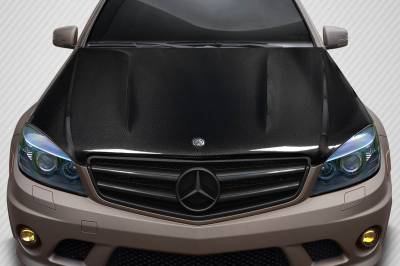 Mercedes C Class C63 V2 Carbon Fiber Creations Body Kit- Hood 117636