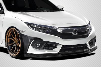 Carbon Creations - Honda Civic Yoka Carbon Fiber Front Bumper Lip Body Kit 117945 - Image 2