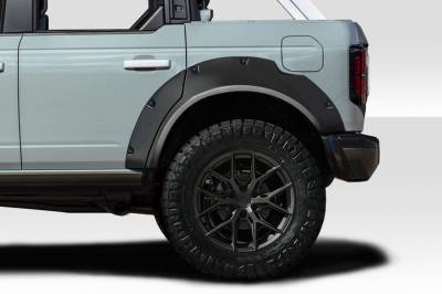 Ford Bronco Extreme Country Duraflex 4pcs Rear Fender Flares 118093
