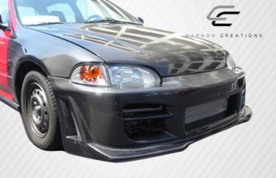 Carbon Creations - Honda Civic 2DR & 3DR Carbon Creations OEM Hood - 1 Piece - 101091 - Image 5