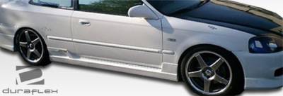 Duraflex - Honda Civic 2DR & 3DR Duraflex Buddy Side Skirts Rocker Panels - 2 Piece - 101738 - Image 2