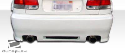 Duraflex - Honda Civic 2DR & 4DR Duraflex Spyder Rear Bumper Cover - 1 Piece - 101744 - Image 2