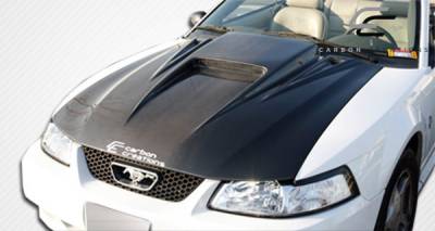 Carbon Creations - Ford Mustang Carbon Creations Spyder 3 Hood - 1 Piece - 102722 - Image 4