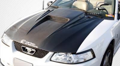 Carbon Creations - Ford Mustang Carbon Creations Spyder 3 Hood - 1 Piece - 102722 - Image 5