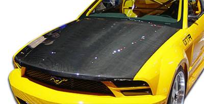 Carbon Creations - Ford Mustang Carbon Creations OEM Hood - 1 Piece - 102724 - Image 1