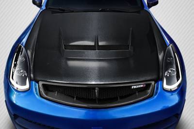 Carbon Creations - Infiniti G35 2DR Carbon Creations Type J Hood - 1 Piece - 103126 - Image 1