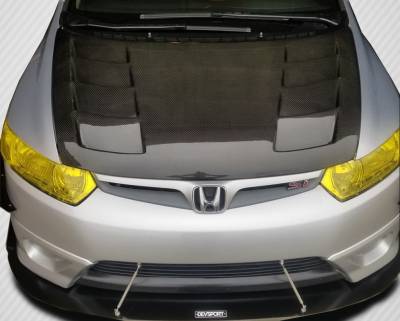 Carbon Creations - Honda Civic 2DR Carbon Creations Hot Wheels Hood - 1 Piece - 103131 - Image 2