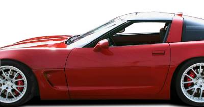 Duraflex - Chevrolet Corvette Duraflex C5 Conversion Side Skirts Rocker Panels with Doorcaps - 6 Piece - 103442 - Image 1