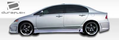 Duraflex - Honda Civic 4DR Duraflex B-2 Side Skirts Rocker Panels - 2 Piece - 103519 - Image 9