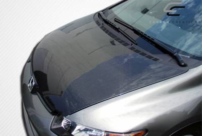 Carbon Creations - Honda Civic 4DR Carbon Creations OEM Hood - 1 Piece - 104107 - Image 3