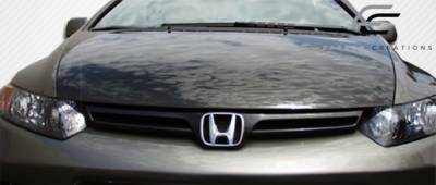 Carbon Creations - Honda Civic 4DR Carbon Creations OEM Hood - 1 Piece - 104107 - Image 4