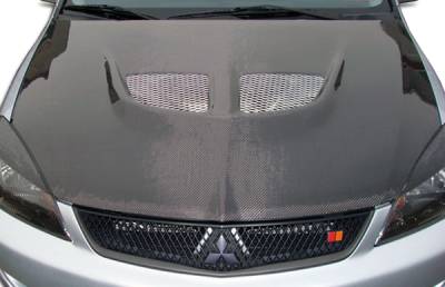 Mitsubishi Lancer Carbon Creations Evo Hood - 1 Piece - 104190