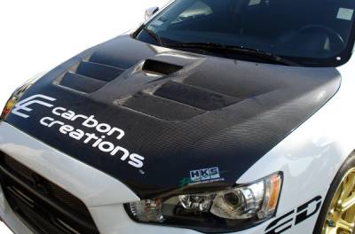 Carbon Creations - Mitsubishi Lancer Carbon Creations GT Concept Hood - 1 Piece - 104643 - Image 1
