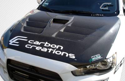 Carbon Creations - Mitsubishi Lancer Carbon Creations GT Concept Hood - 1 Piece - 104643 - Image 2