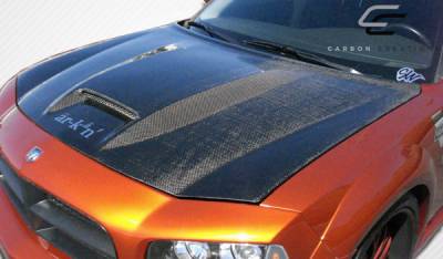 Carbon Creations - Dodge Charger Carbon Creations SRT Look Hood - 1 Piece - 104748 - Image 6