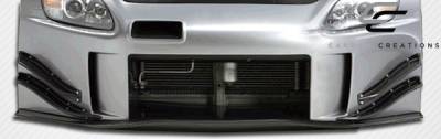 Carbon Creations - Honda S2000 Carbon Creations Type JS Front Under Spoiler Air Dam Lip Splitter - 1 Piece - 105218 - Image 2