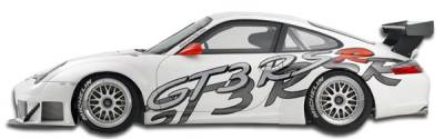 Porsche 911 Duraflex GT3 RSR Look Wide Body Side Skirts Rocker Panels - 2 Piece - 105408