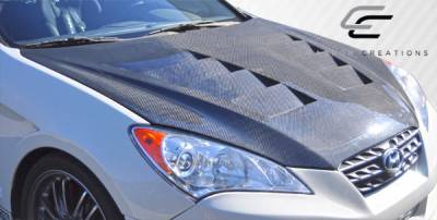 Carbon Creations - Hyundai Genesis 2DR Circuit Carbon Fiber Body Kit- Hood 105838 - Image 4
