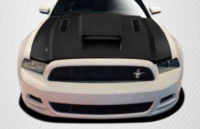 Carbon Creations - Ford Mustang Carbon Creations CV-X Hood - 1 Piece - 106262 - Image 1