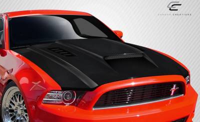 Carbon Creations - Ford Mustang Carbon Creations CV-X Hood - 1 Piece - 106262 - Image 2