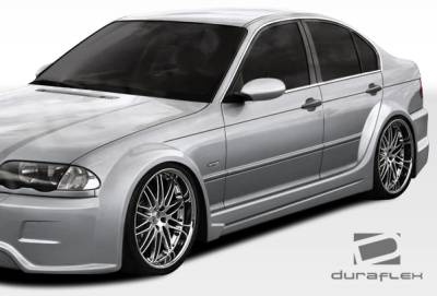 Duraflex - BMW 3 Series 4DR Duraflex I-Design Wide Body Side Skirts Rocker Panels - 2 Piece - 106512 - Image 2