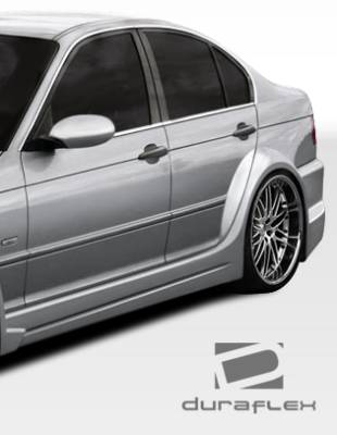 Duraflex - BMW 3 Series 4DR Duraflex I-Design Wide Body Rear Fender Flares - 2 Piece - 106515 - Image 3