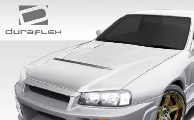 Duraflex - Nissan Skyline Duraflex R324 Conversion Hood - 1 Piece - 106605 - Image 2