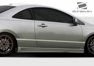 Duraflex - Honda Civic 2DR Duraflex B-2 Side Skirts Rocker Panels - 2 Piece - 106856 - Image 3