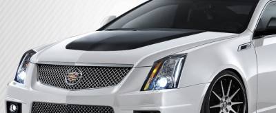 Carbon Creations - Cadillac CTS Carbon Creations CTS-V Look Hood - 1 Piece - 106864 - Image 1