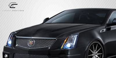 Carbon Creations - Cadillac CTS Carbon Creations CTS-V Look Hood - 1 Piece - 106864 - Image 3