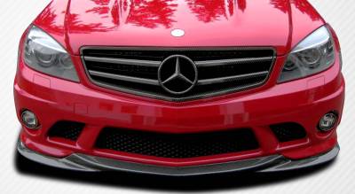 Mercedes-Benz C Class Carbon Creations L-Sport Front Under Spoiler Air Dam Lip Splitter - 1 Piece - 107154
