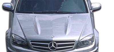Duraflex - Mercedes-Benz C Class Duraflex C63 Look Hood - 1 Piece - 107193 - Image 1