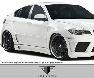 Aero Function - BMW X6 AF-3 Overstock (GFK) Side Skirts Wide Body Kit 107929 - Image 2