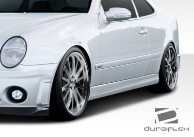 Duraflex - Mercedes-Benz CLK Duraflex C63 Look Side Skirts Rocker Panels - 2 Piece - 108055 - Image 2