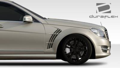 Duraflex - Mercedes-Benz C Class Duraflex W-1 Fenders - 2 Piece - 108248 - Image 2