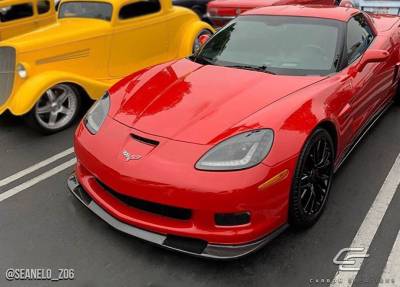 Carbon Creations - Chevrolet Corvette Carbon Creations GT500 Front Lip Under Spoiler Air Dam - 1 Piece - 108407 - Image 3