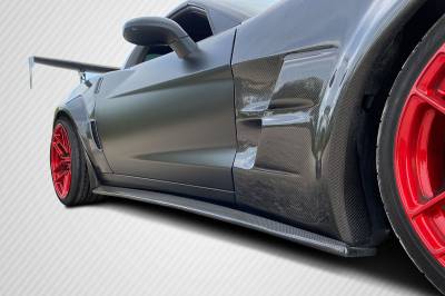 Carbon Creations - Chevrolet Corvette Carbon Creations GT500 Side Skirt Splitters - 2 Piece - 108409 - Image 5