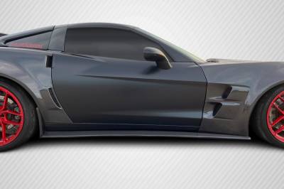 Carbon Creations - Chevrolet Corvette Carbon Creations GT500 Side Skirt Splitters - 2 Piece - 108409 - Image 6