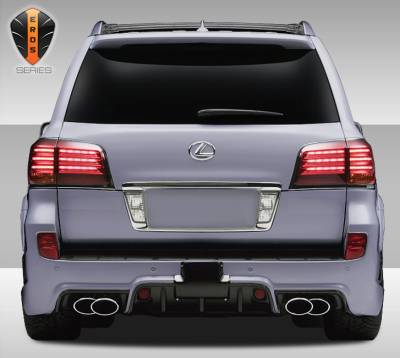 Duraflex - Lexus LX Duraflex Eros Version 1 Rear Bumper Cover - 1 Piece - 108430 - Image 3