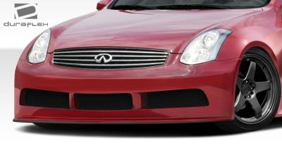 Duraflex - Infiniti G35 2DR Duraflex GT500 Wide Body Front Under Spoiler Air Dam Lip Splitter - 1 Piece - 108504 - Image 2