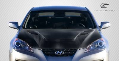 Carbon Creations - Hyundai Genesis Carbon Creations Vader Hood - 1 Piece - 108585 - Image 1