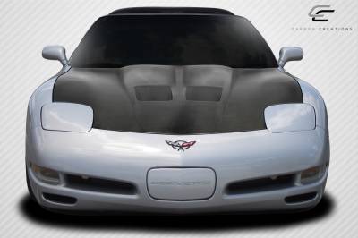 Carbon Creations - Chevrolet Corvette Carbon Creations GT Concept Hood - 1 Piece - 108911 - Image 2