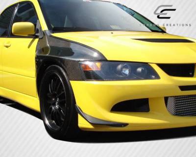 Carbon Creations - Mitsubishi Lancer Carbon Creations Vented Fenders - 2 Piece - 109063 - Image 2
