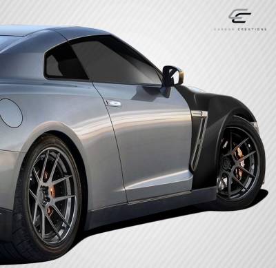 Carbon Creations - Nissan GT-R Carbon Creations OEM Fenders - 2 Piece - 109064 - Image 2