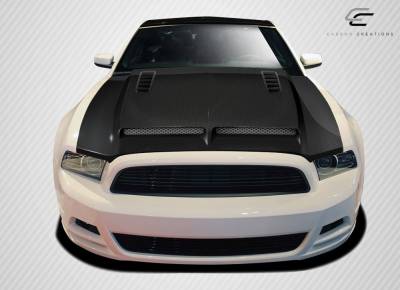 Carbon Creations - Ford Mustang Carbon Creations GT500 Hood - I Piece - 109260 - Image 2