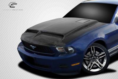 Carbon Creations - Ford Mustang Carbon Creations GT500 Hood - 1 Piece - 109261 - Image 2