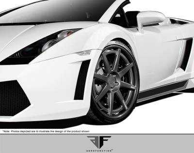 Aero Function - Lamborghini Gallardo AF1 Aero Function Widebody Front Fender Flares 109605 - Image 2